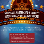 Cathay Mastercard/American Express Movie Deal