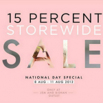 Tracyeinny National Day Special – Enjoy 15% Off Storewide