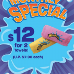 Wild Wild Wet Monthly Special – 2 Wild Wild Wet Towels @ $12