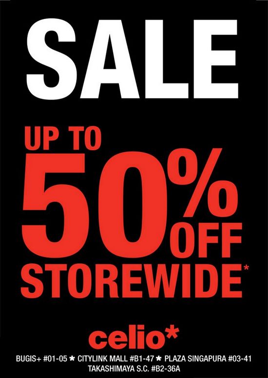 Celio Post Holiday Sale - Up To 50 Off Storewide