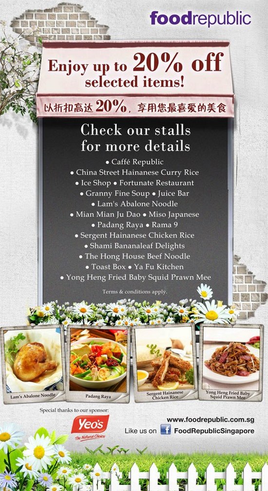 Food Republic Causeway Point Promotion - Enjoy Up To 20Off