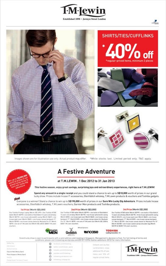 T.M.Lewin Chinese New Year Sale (Till 31 Jan 2013)