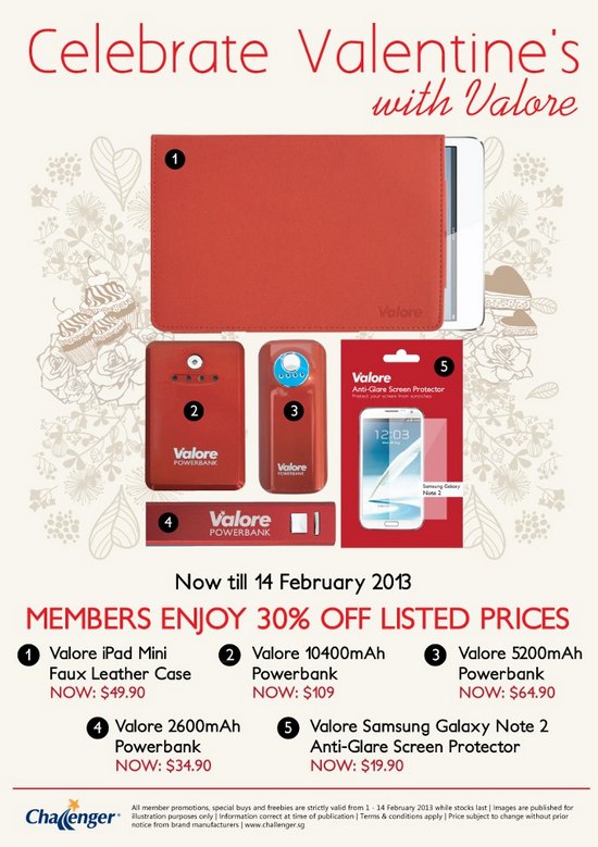 Challenger Valentine's Day Promotion (Till 14 Feb 2013)