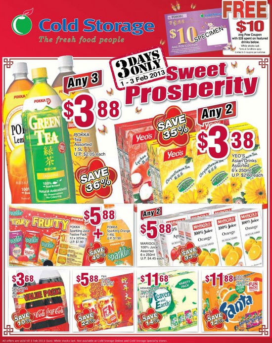Cold Storage 3Day Special (Till 3 Feb 2013) Singapore Great Deals