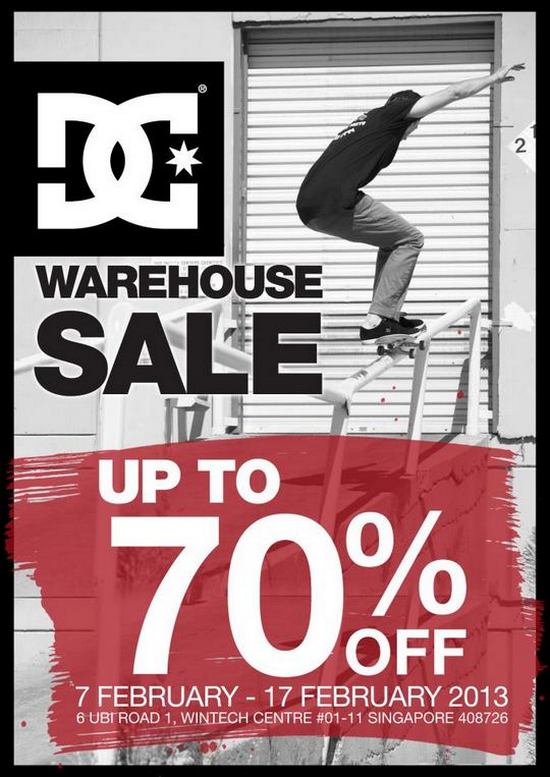 DC Shoes Warehouse Sale - Up To 70 Off (7 - 17 Feb 2013)