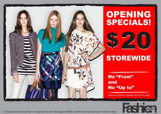 Fashion Addict Opening Specials @ Changi City Point