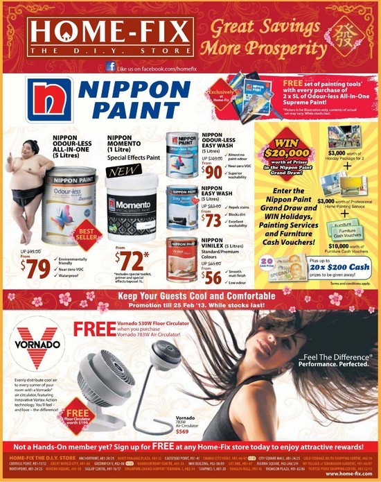 HomeFix Nippon Paint CNY Promotion Singapore Great Deals