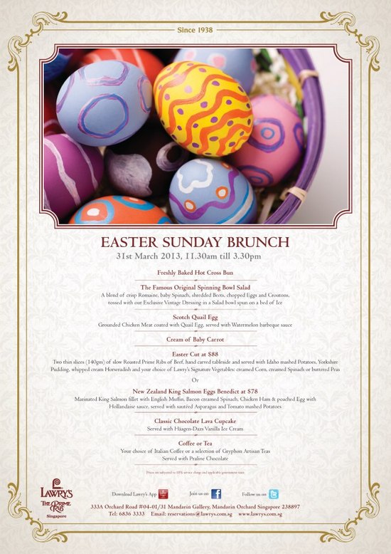 Lawry's The Prime Rib Easter Sunday Brunch (31 Mar 2013)