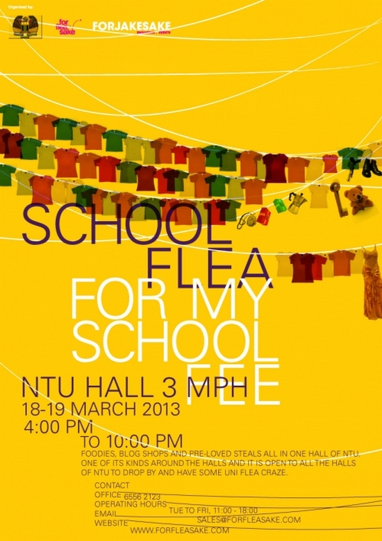 School Flea @ NTU Hall 3 (18 - 19 Mar 2013)
