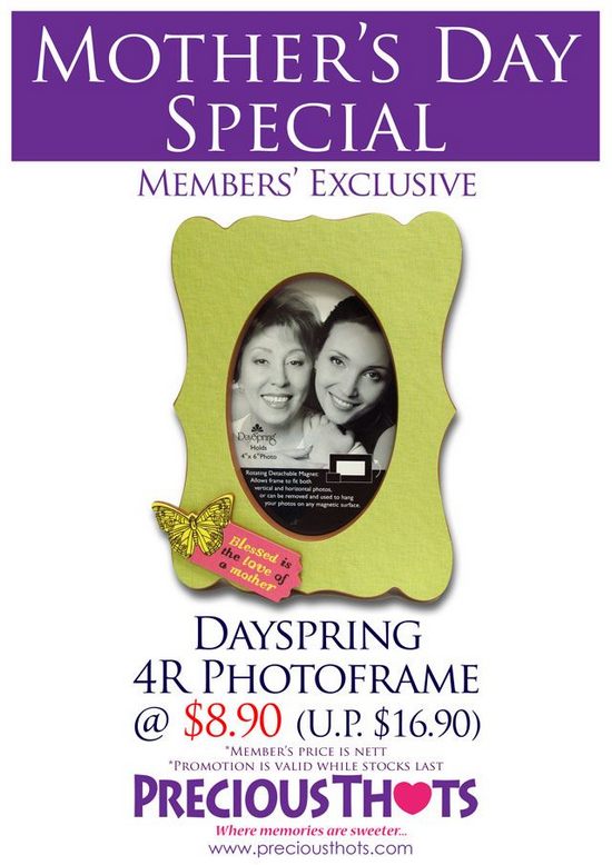 Precious Thots Mother's Day Special - Photoframe @ $8.90