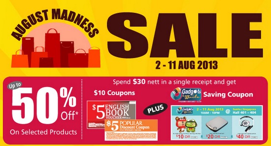 Popular August Madness Sale (Till 11 Aug 2013)