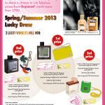 SaSa Dsquared2 Spring/ Summer 2013 Lucky Draw!