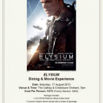 Cathay Cineplexes ‘Elysium’ Dining and Movie Experiences (17 Aug 2013)
