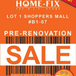Home-Fix Pre-Renovation Sale (Till 18 Aug 2013)