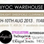 MIYOC Warehouse Sale II (8 – 10 Aug 2013)