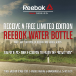 Reebok Gift With Purchase Promotion – Free Water Bottle